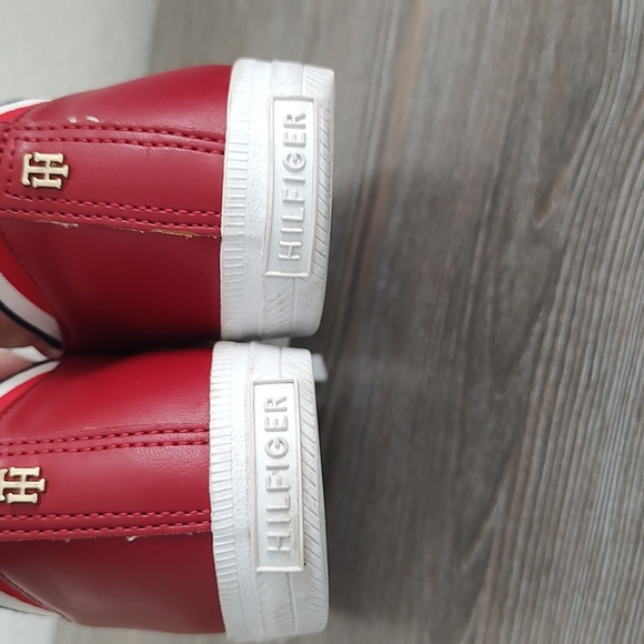 Tommy Hilfiger Red and White Sneakers - Picture 10 of 15